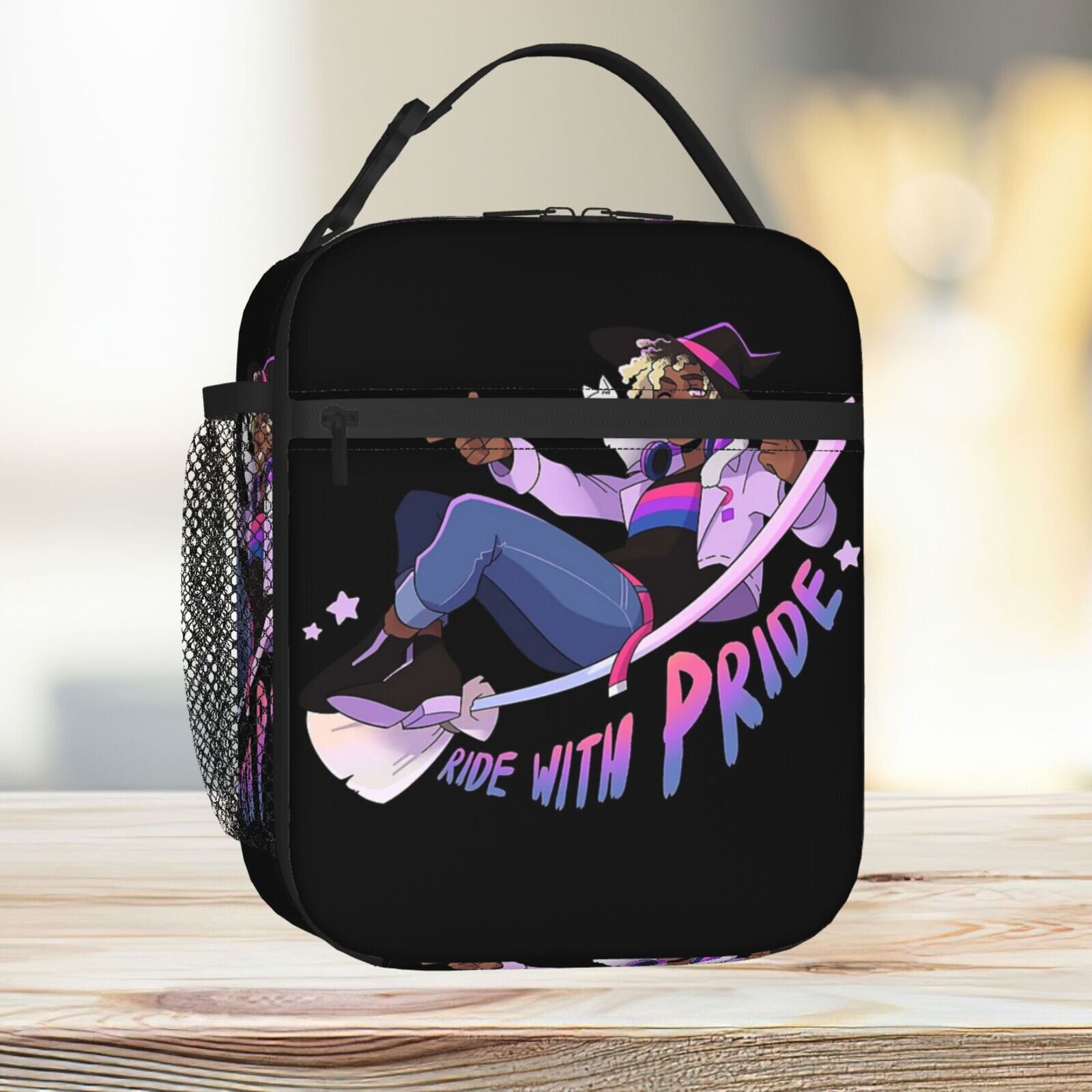 Lunch Bag Ride With Pride - Bi Tote Insulated Cooler Kids School Travel